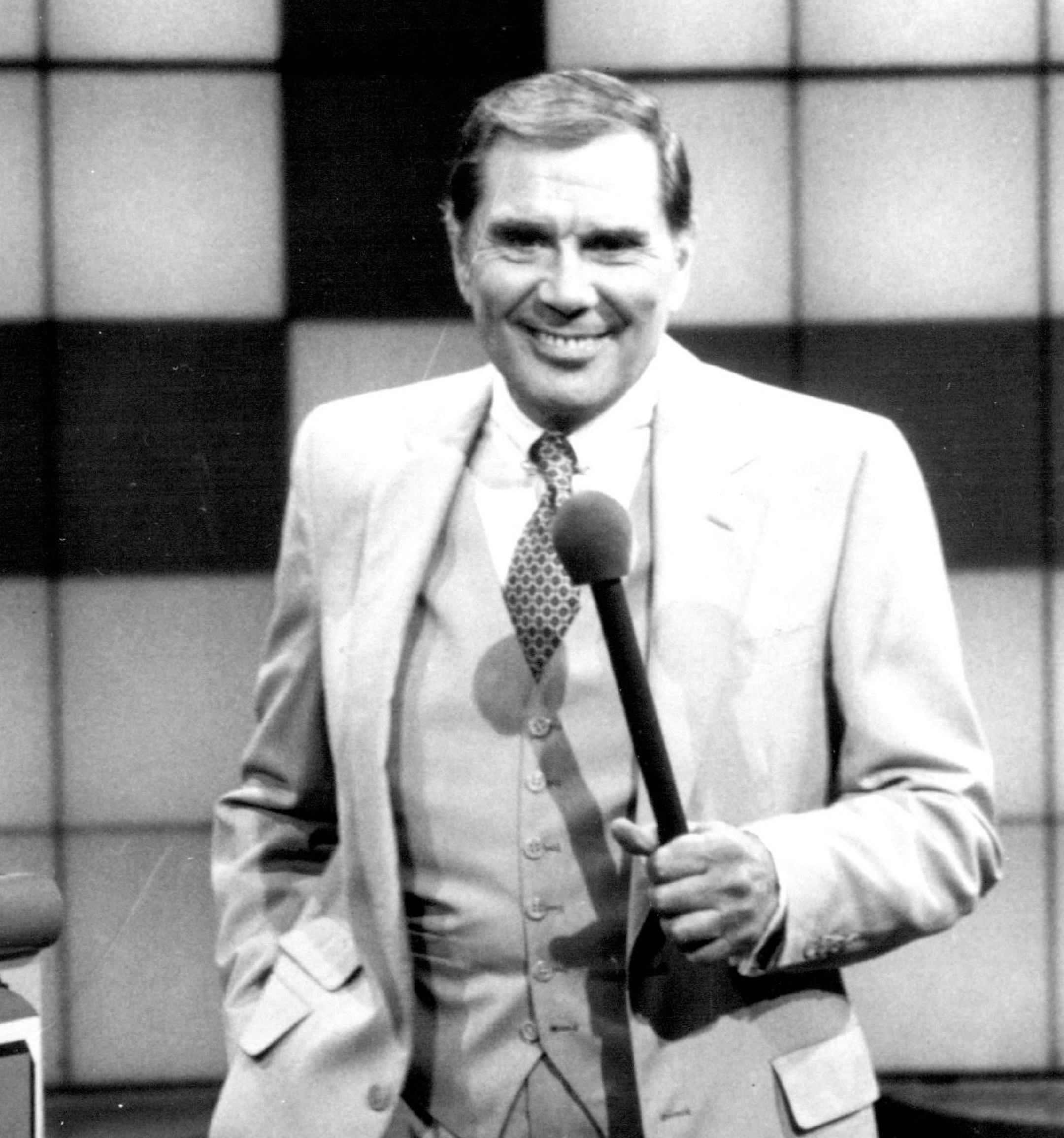 October 21, 1983 Sharing the hour Gene Rayburn (right), whose name is synonymous with "The Match Game,â€ returns to host that portion of NBC-TV's new daytime entry "The Match Game-Hollywood Squares Hour," while Jon Bauman, the inimitable "Bowzer" of the Sha Na Na group, is host of the "Hollywood Squares" half of the program. "The Match Game-Hollywood Squares Hour" is telecast on NBC Mondays-Fridays (3-4 p.m. NYT). NBC Photo