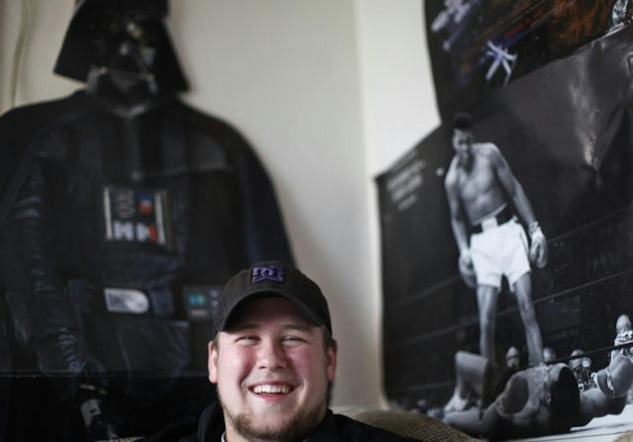 St. Thomas center Josh Ostrue grew up a big fan of Star Wars fan and will periodically watch the trilogy.