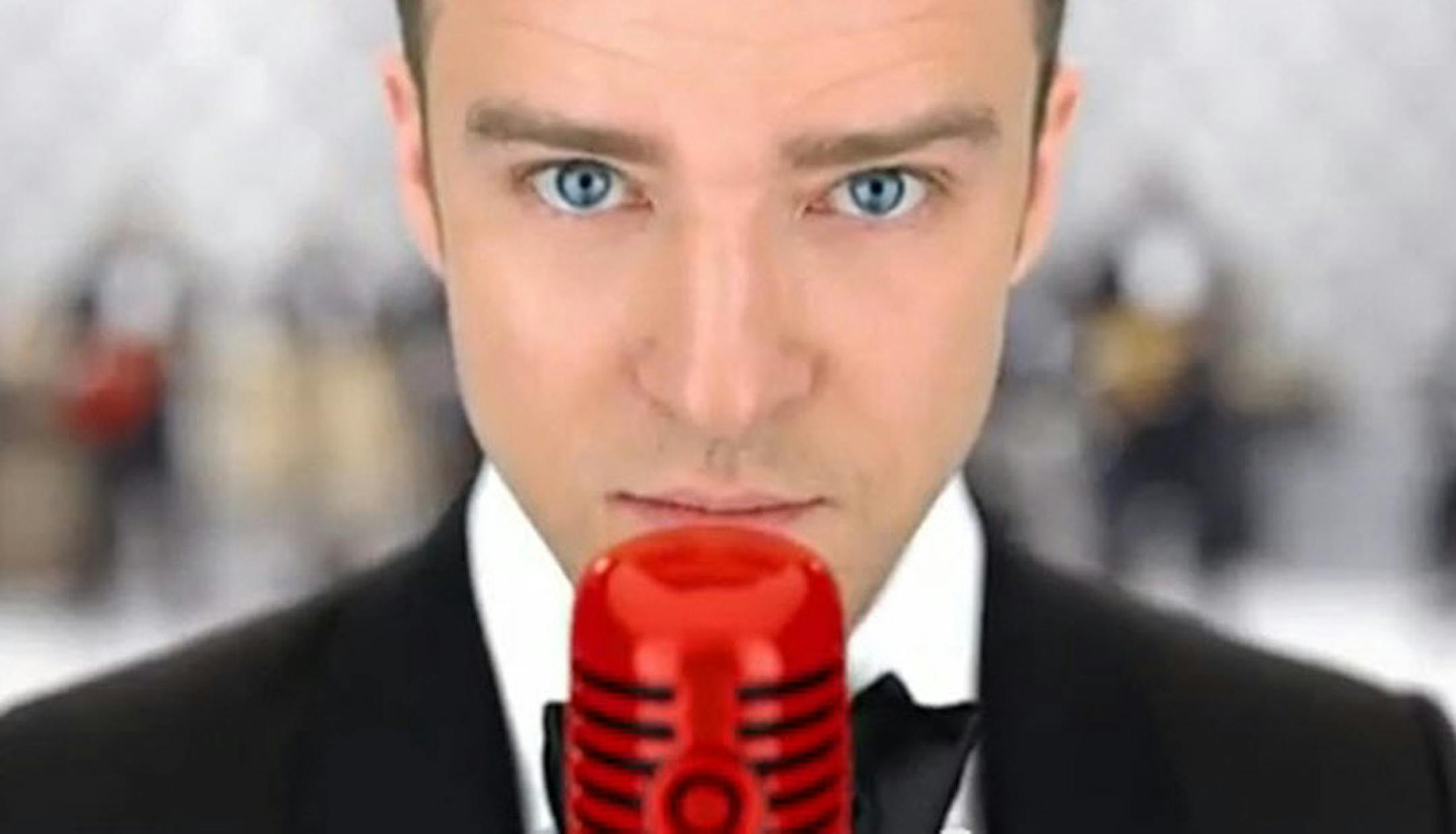 Justin Timberlake sports a tie in the spot for Target.