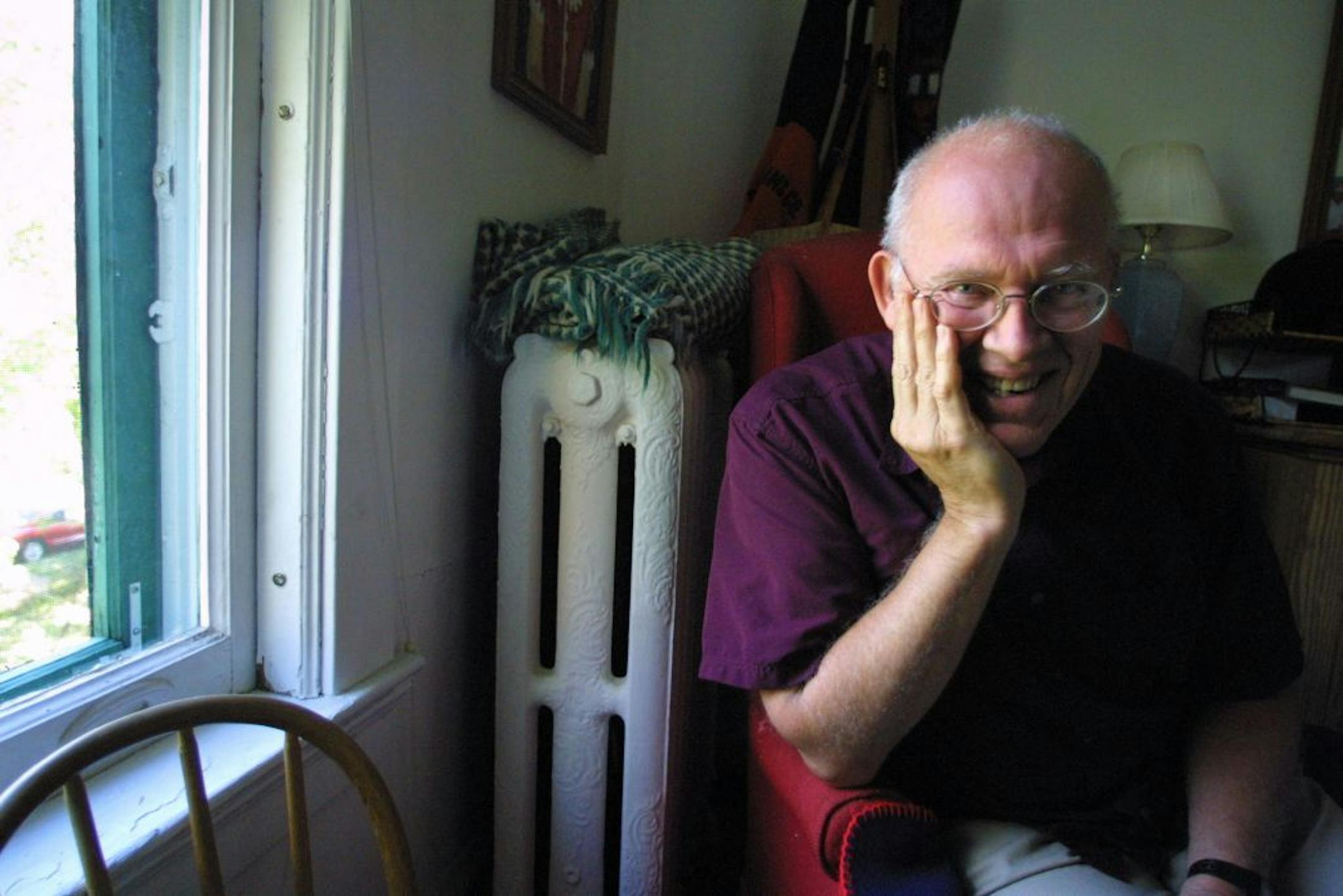 Author Jim Heynen, at home in St. Paul.