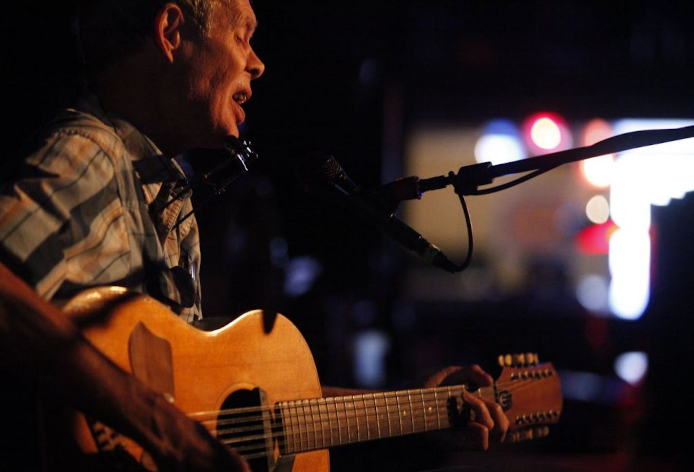 Local blues legand Spider John Koerner performs on the indoor stage during the third annual Deep Blues Festival Saturday afternoon at the The Cabooze in Minneapolis.