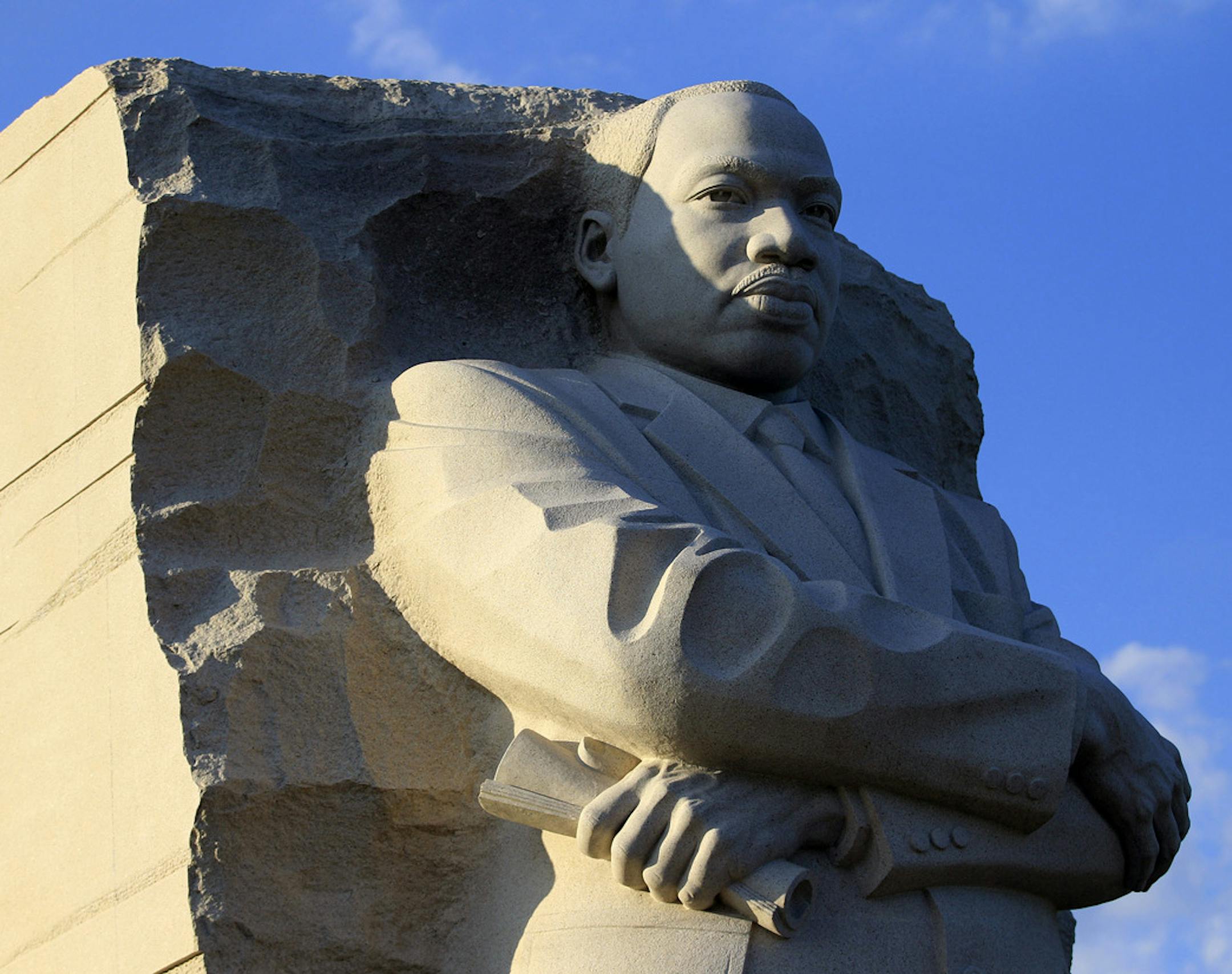 This Saturday, Aug. 24, 2013 photo shows the Martin Luther King, Jr. Memorial after the march to commemorate the 50th anniversary of the 1963 March on Washington at the Lincoln Memorial in Washington, Saturday, Aug. 24, 2013. 50 years ago King delivered his "I Have a Dream" speech during the March on Washington. ORG XMIT: MIN2013082418285498