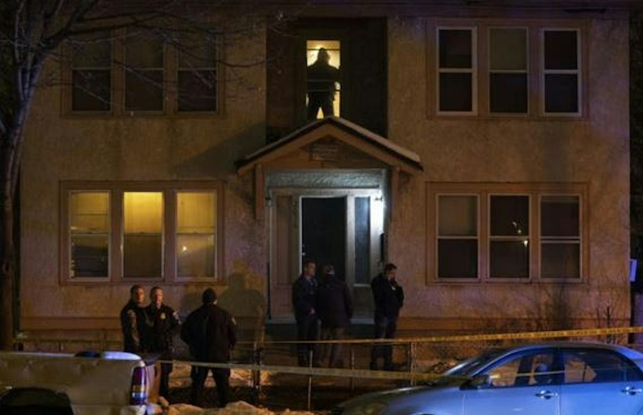 A man was found shot to death in this fourplex. Credit: Jeff Wheeler/Star Tribune