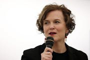 Mayor Betsy Hodges spoke at a mayoral forum in April.
