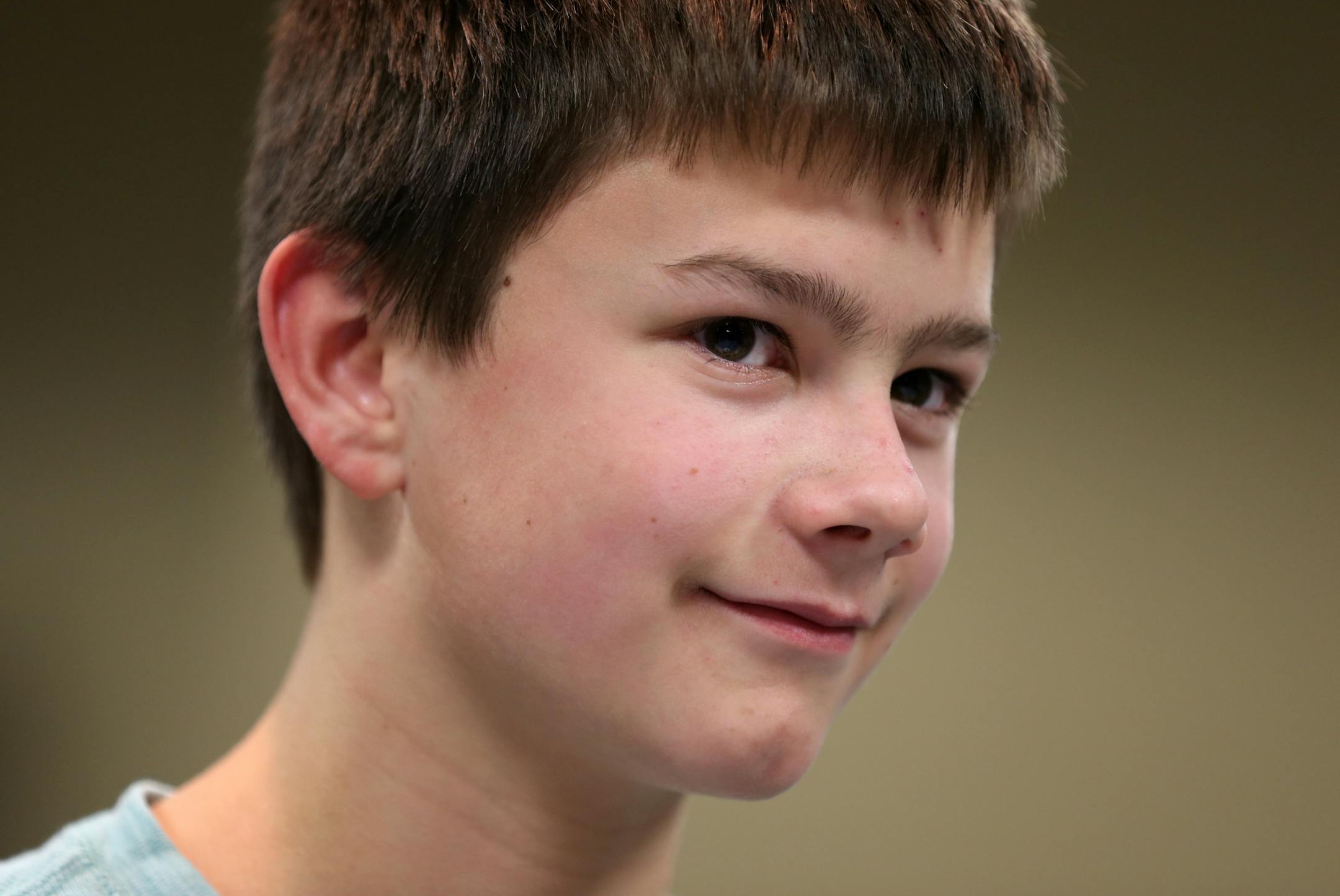 Student representative Jake Ross, a seventh grader at Century Junior High in Forest Lake, attends a meeting of the School Safety Technical Assistance Council at the Minnesota Department of Education in Roseville, Minn. ] LEILA NAVIDI leila.navidi@startribune.com / BACKGROUND INFORMATION: Tuesday, November 18, 2014. The new School Safety Technical Assistance Council is the group charged with implementing the new anti-bullying law, and have drafted a "Model Student Bullying Prohibition Policy."
