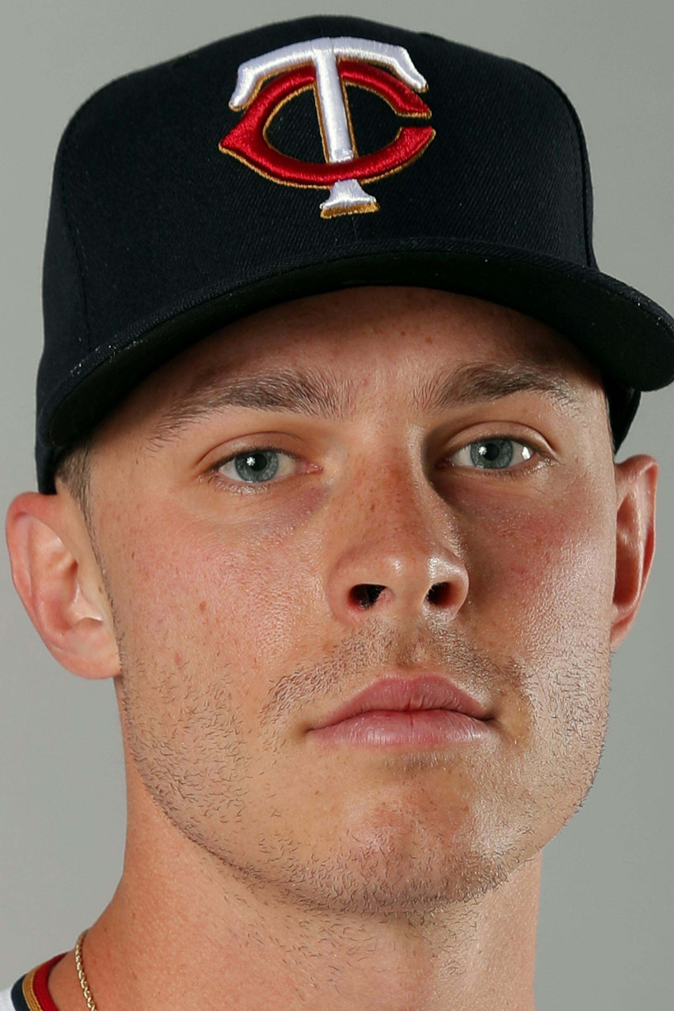 This is a 2019 photo of MAX KEPLER of the Minnesota Twins. This image reflects the 2019 active roster as of Feb. 22, 2019, when this image was taken. (AP Photo/Gerald Herbert) THIS IS MAX KEPLER AP YOU DIDN'T ID HIM ORG XMIT: standard transref