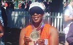TV reporter Sonya Goins ran in the Napa-to-Sonoma Half Marathon in 2016. Goins runs in events to raise money to cure digestive disorders.