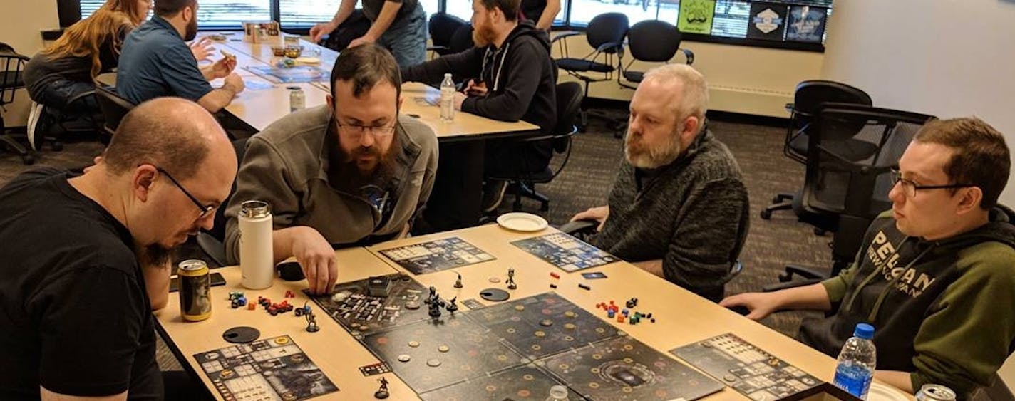 At SDG, the top-ranked midsize company in 2019, employees have a tabletop-gaming group.