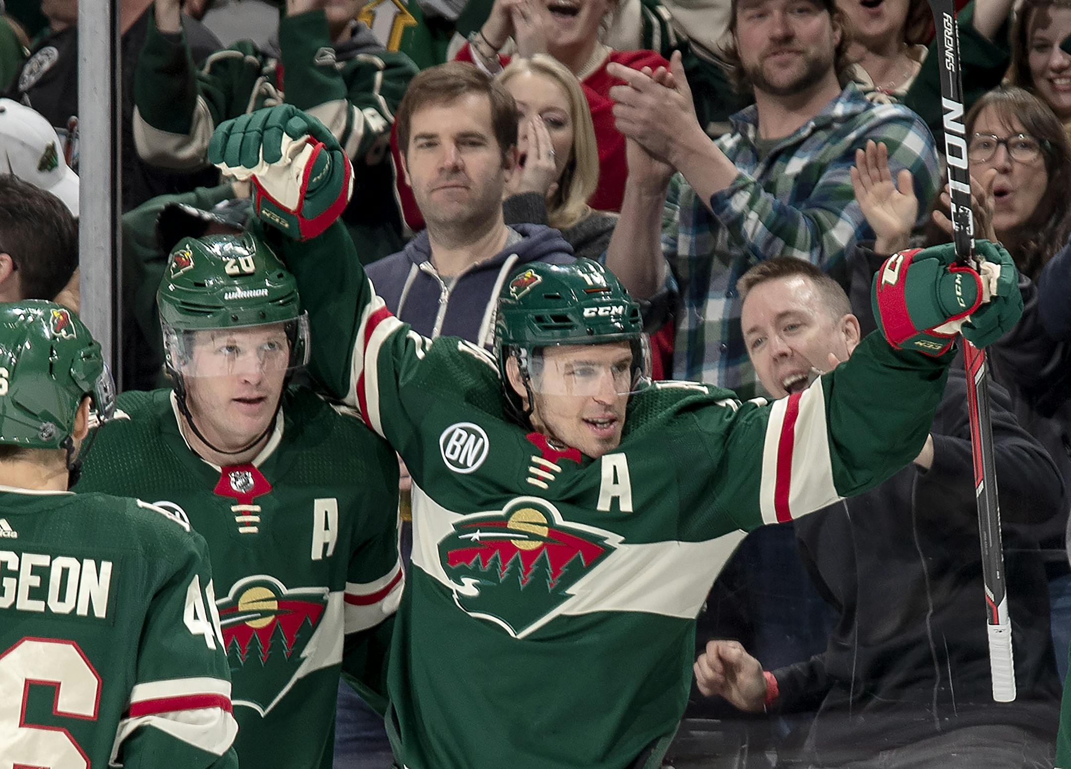 Zach Parise (11) celebrated with teammates after scoring his second goal of the first period. ] CARLOS GONZALEZ • cgonzalez@startribune.com – Minneapolis, MN – March 27, 2019, Illustration - Should your children eat dirt? Maybe. Should you use anti-bacterial soap or hand sanitizers? No. Are we taking too many antibiotics? Yes. ORG XMIT: MIN1904022000187481