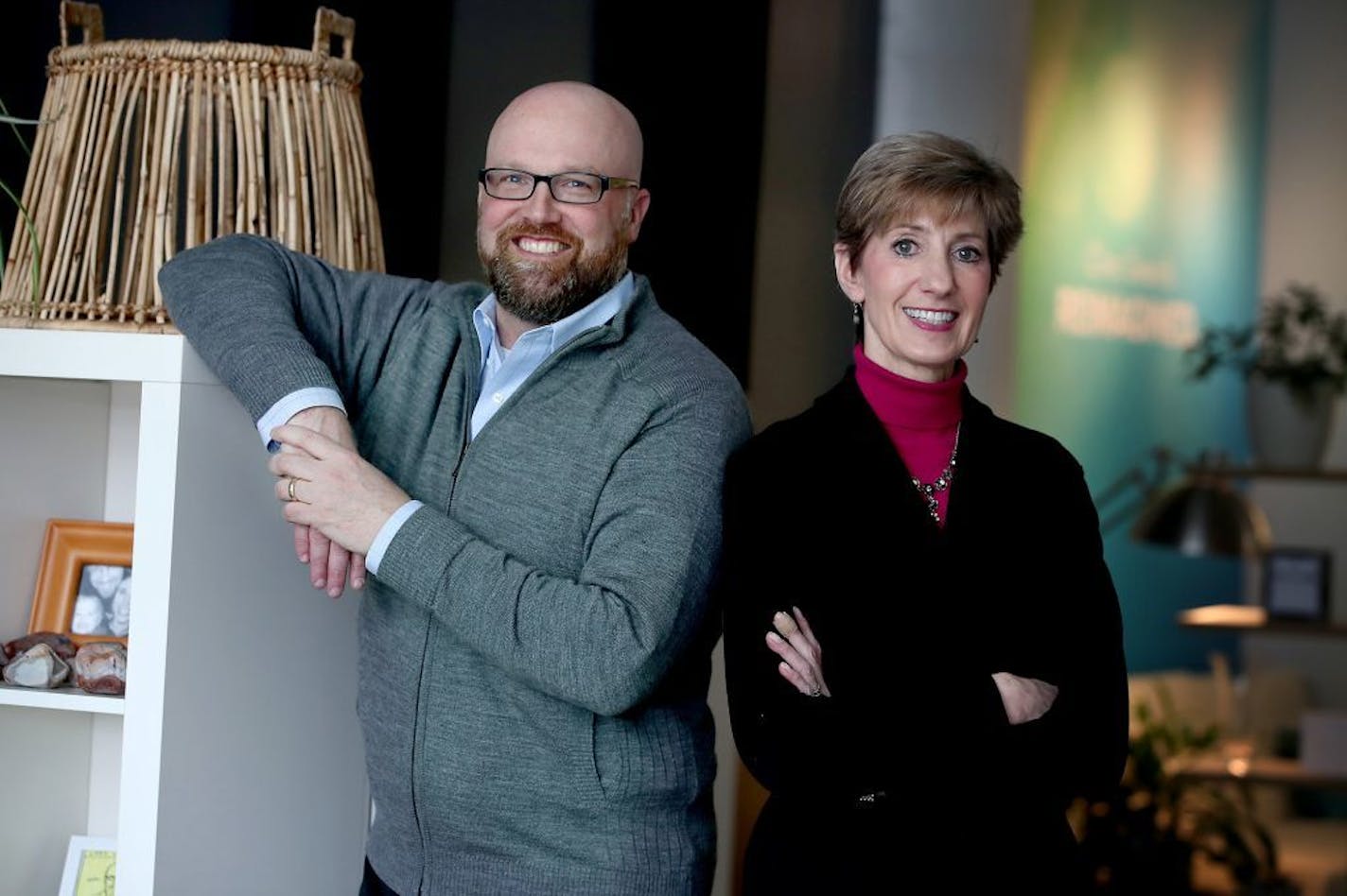 When panicky volunteer nonprofit boards hire headhunters Lars Leafblad, left, and Marcia Ballinger to find their new leader, one of the first things they do is poke holes in the myth of the national search. Ballinger Leafblad is the only headhunting firm in Minnesota that works exclusively with nonprofits.