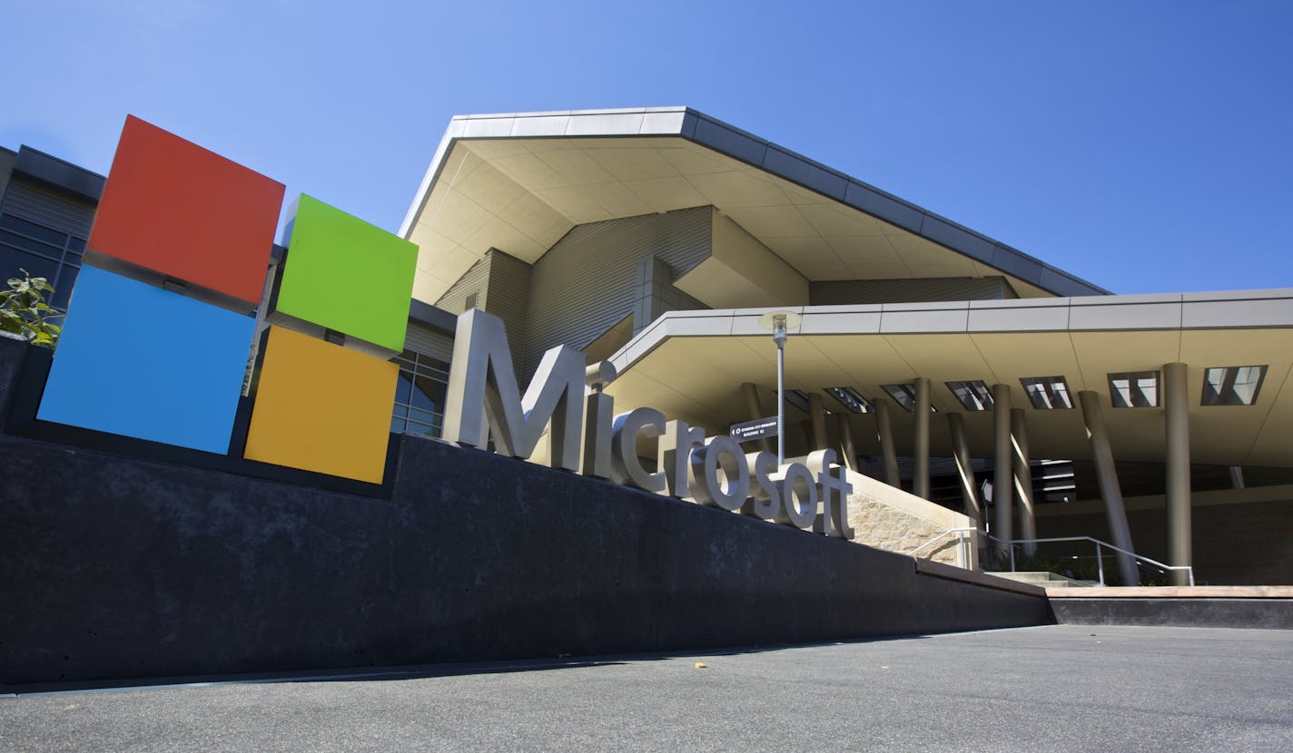 Microsoft's headquarters in Redmond, Wash. (Provided by Microsoft)