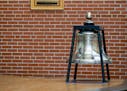 The bell from the U.S.S. Minneapolis was recently moved to the student commons. It was formerly stored in the weight room.