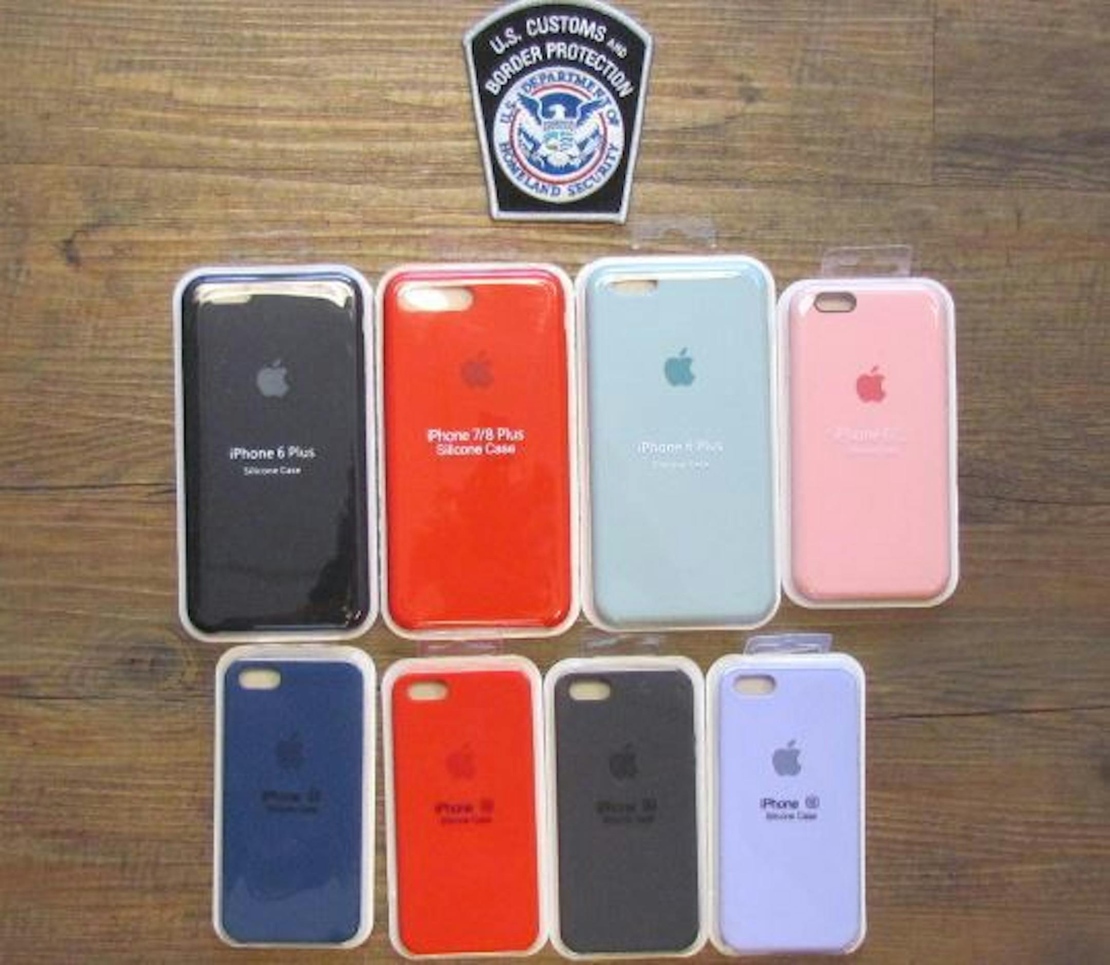 Federal officers seized tens of thousands of dollars in counterfeit cellphone accessories at the Minneapolis-St. Paul International Airport Credit: U.S. Customs and Border Protection