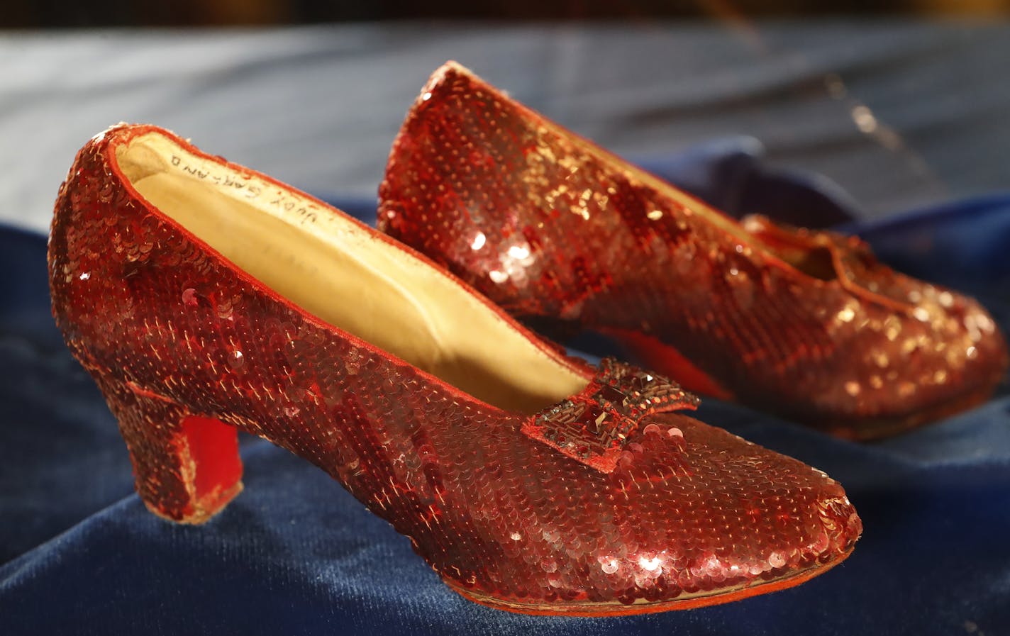 Judy Garland's stolen ruby slippers were found 13 years after Minnesota museum theft..] Judy Garland's stolen ruby slippers found 13 years after Minnesota museum theft.Richard Tsong-Taatarii&#x2022;Richard.Tsong-Taatarii@startribune.com