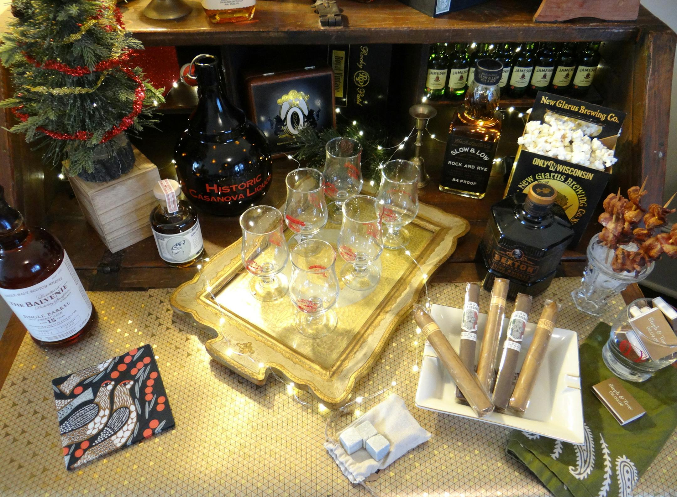 Holiday bar, bourbon room