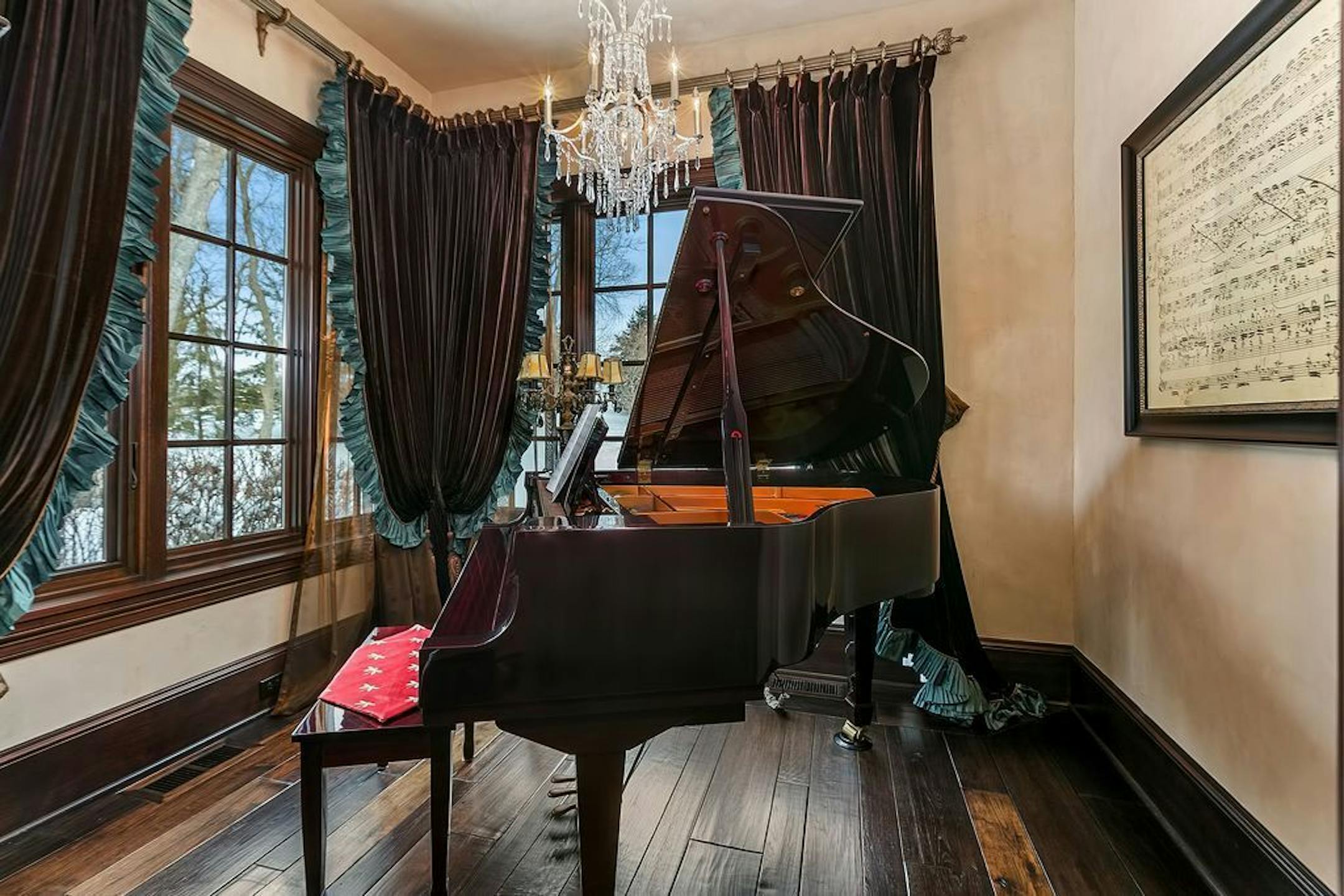 The music room.