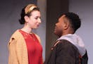 Miriam Schwartz and JuCoby Johnson in "Actually."