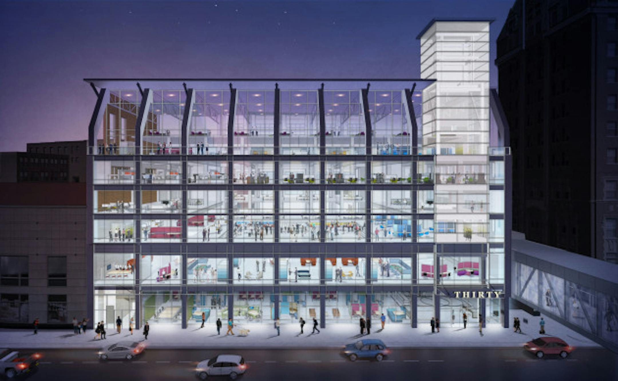 Rendering of proposed renovation courtesy of Swervo Development