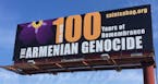 Billboards in the Twin Cities were used to remind residents of the centennial of the Armenian Genocide.