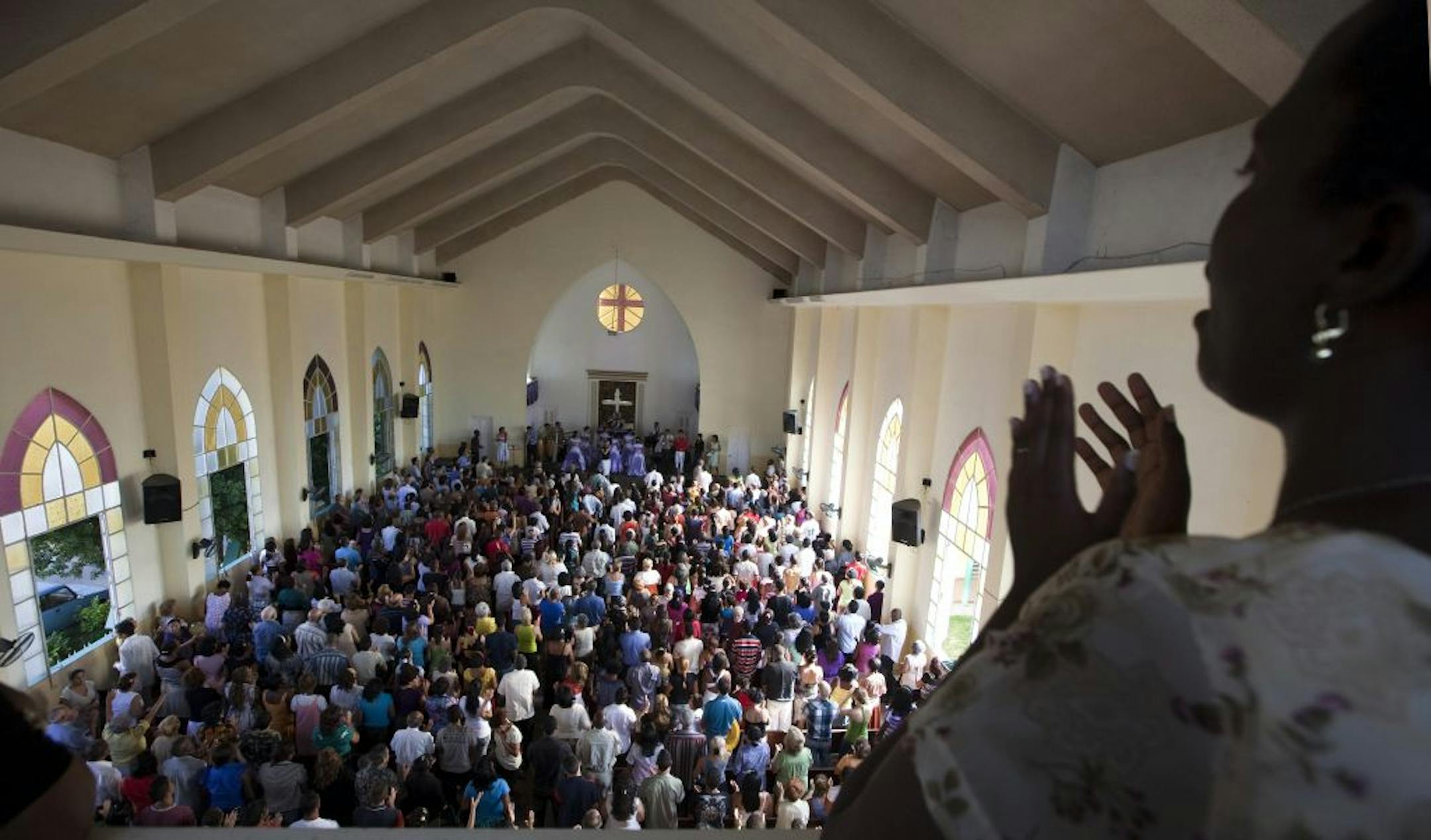 Since worship restrictions were lifted in Cuba, congregations such as this Methodist one have seen memberships grow.