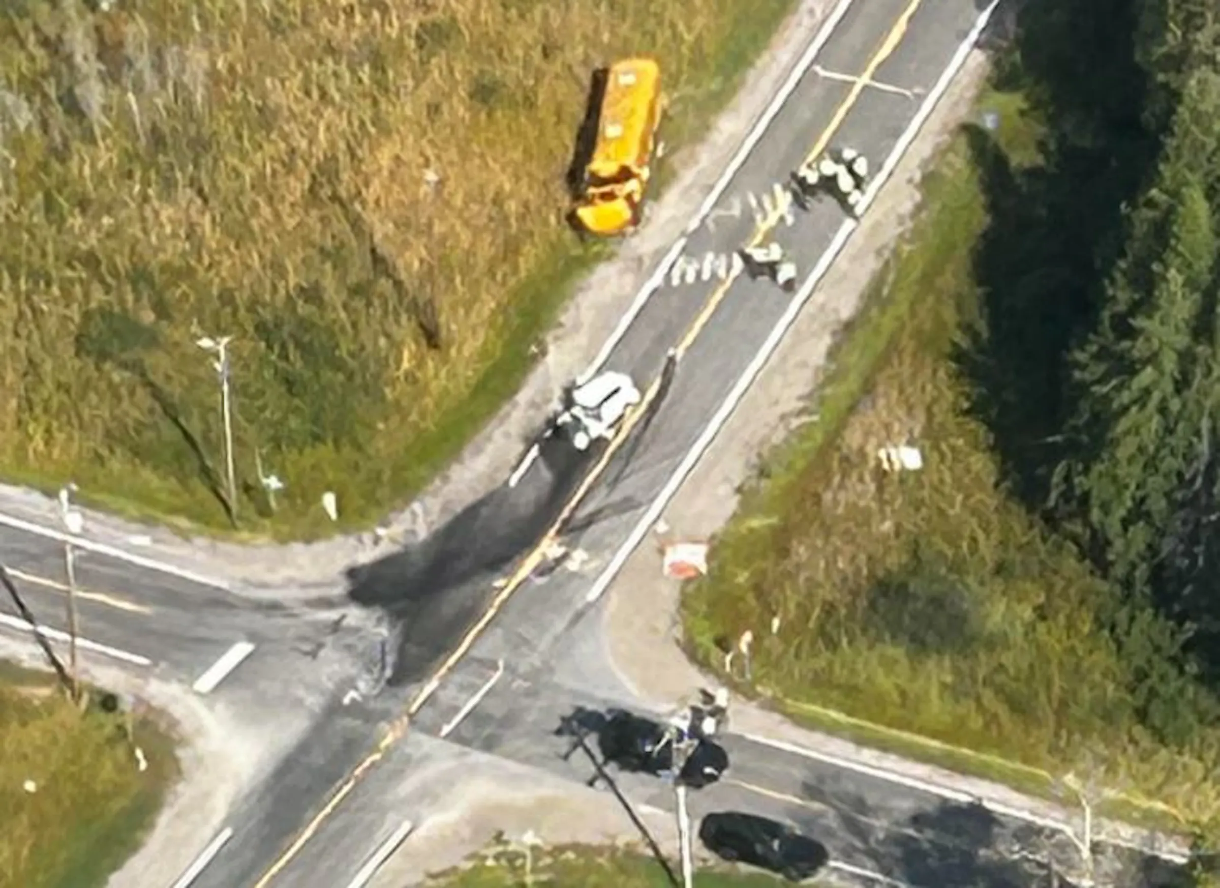 Patrol IDs driver who ran stop sign before hitting school bus near Hibbing