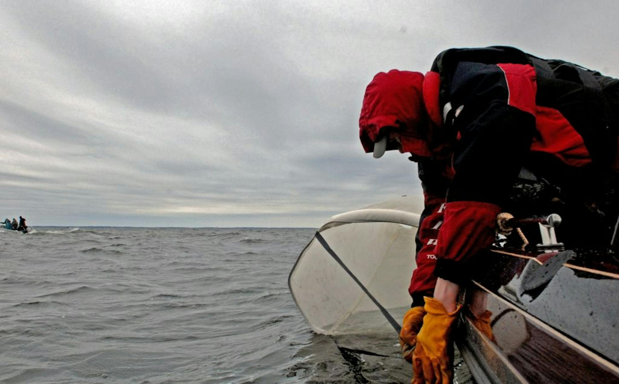 If you didn't use a drift sock on Saturday to slow down the speed of your boat while you fished on Lake Winnibigoshish, you were out of luck. Some anglers dragged two of the big socks.