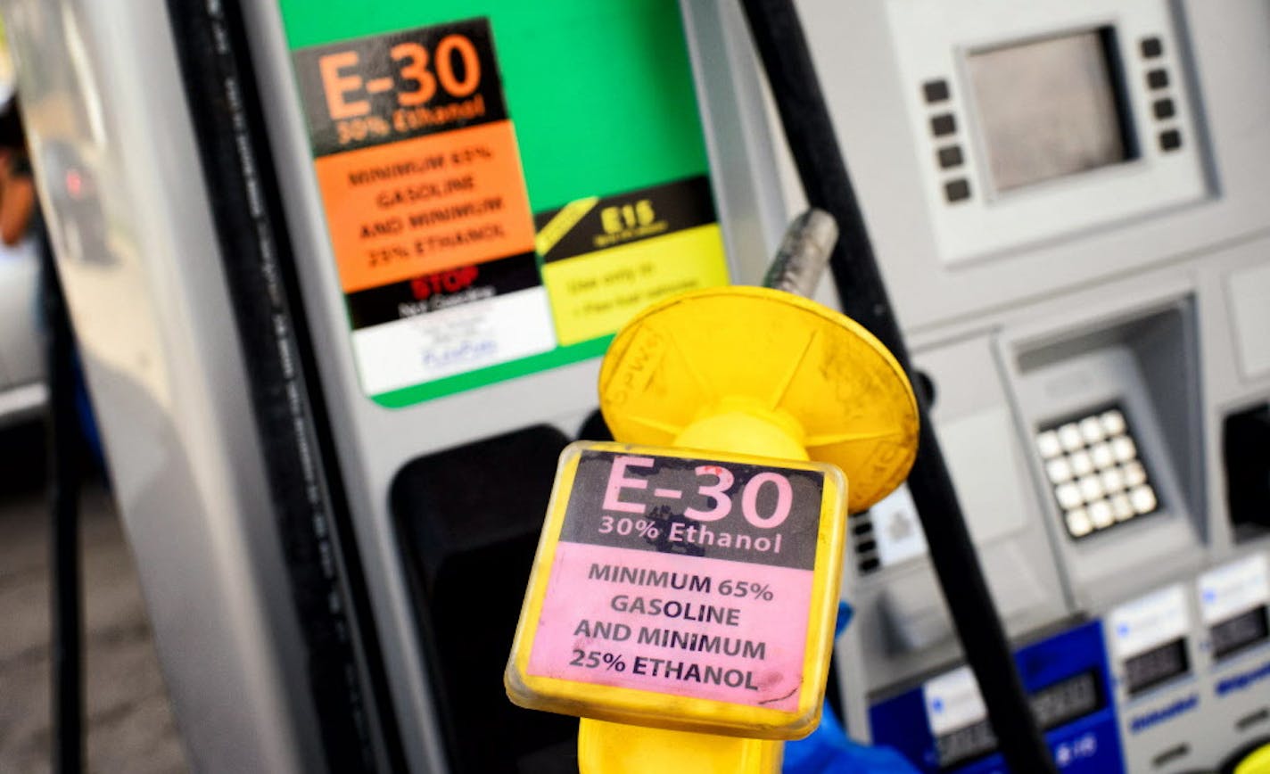 The Penn Avenue Minnoco in South Minneapolis was one of the first stations to sell E-30 and E-15 with a higher percentage of ethanol than most gas in Minnesota. ] GLEN STUBBE * gstubbe@startribune.com Friday September 4, 2015 ***EDS, For a David Shaffer story on Minnoco and E-30, E-15 Not gas price story.