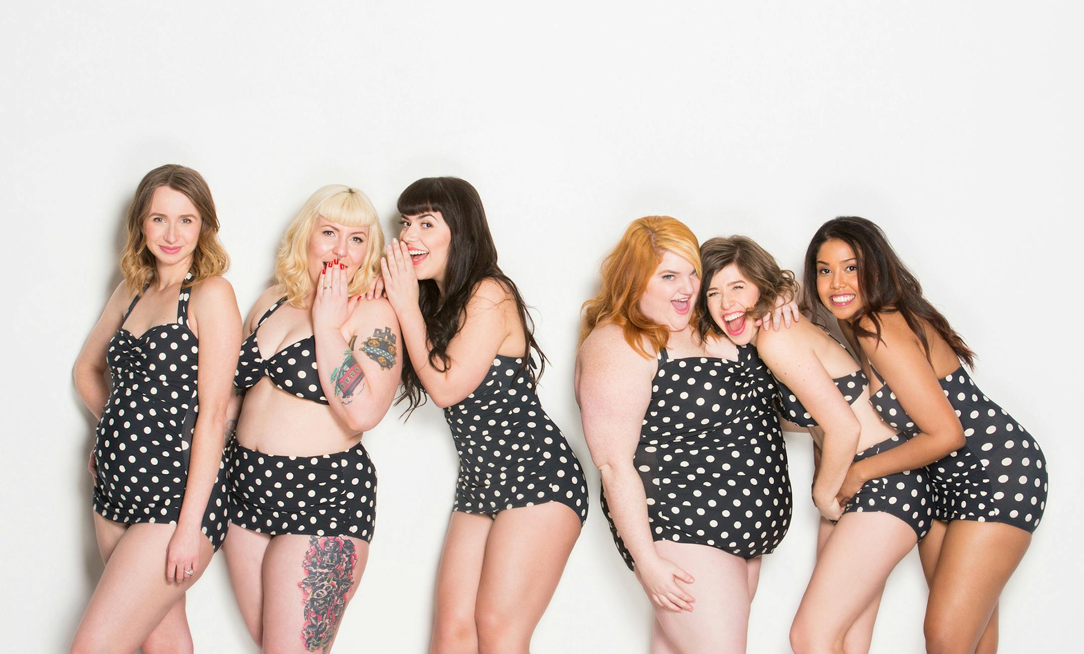 This summer, ModCloth tapped six of its employees of different body types to model some of its swimwear. The e-commerce site's decision to drop "plus-size" language from its website is its latest move to make shopping a more inclusive experience. (Photo courtesy ModCloth/TNS) ORG XMIT: 1175796