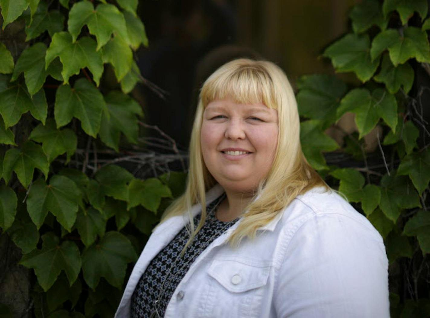 Erin Walloch outside her office at DARTS in West St. Paul.