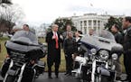 Back in February 2017, Harley-Davidson executives and union members were all smiles as they visited President Donald Trump on the South Lawn of the Wh