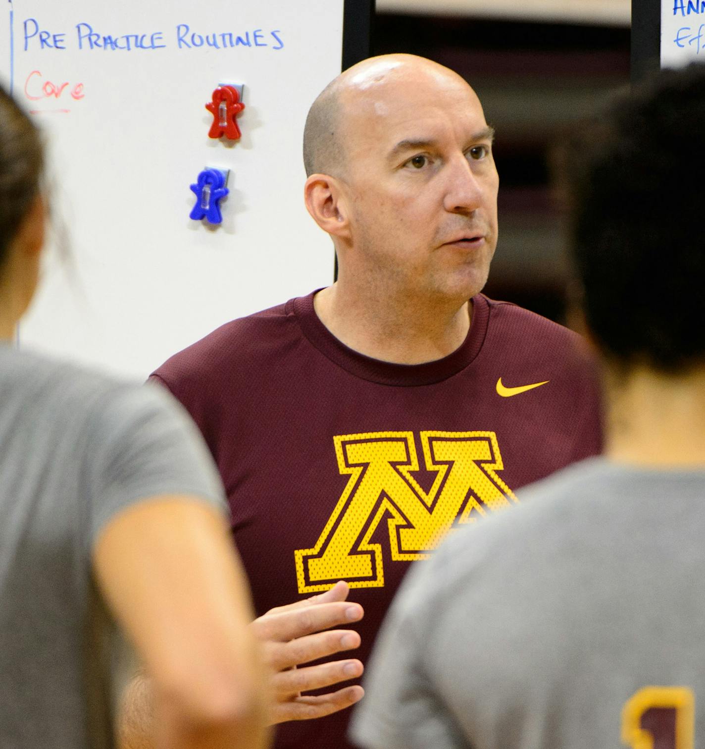 Gophers women volleyball coach Hugh McCutcheon ] GLEN STUBBE * gstubbe@startribune.com Tuesday, August 25, 2015 Season preview for Gophers volleyball