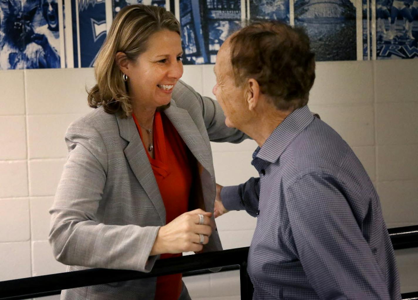 Glen Taylor and Cheryl Reeve talked after the Lynx started the 2016 season with an 11-game winning streak.