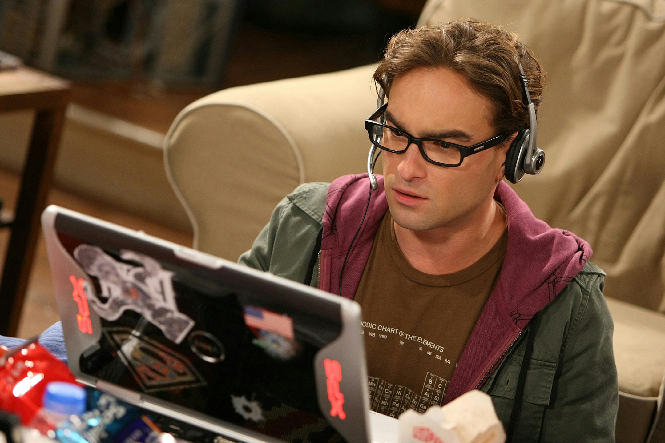 Leonard (Johnny Galecki) personifies geekdom on the CBS sitcom "The Big Bang Theory."