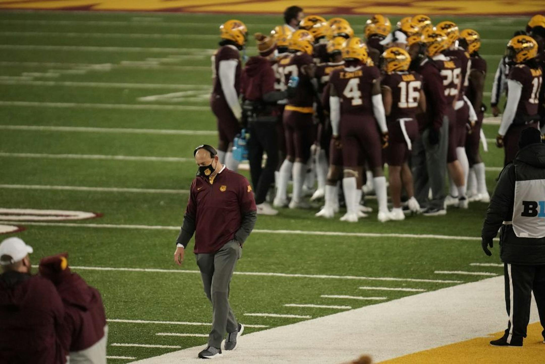 The Minnesota Gophers remained scoreless in the first half.
