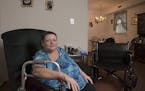 Carol Emanuele sits at home in Philadelphia. Emanuele was diagnosed with diabetes in 2015 and also survived stage 4 melanoma in her 30's.