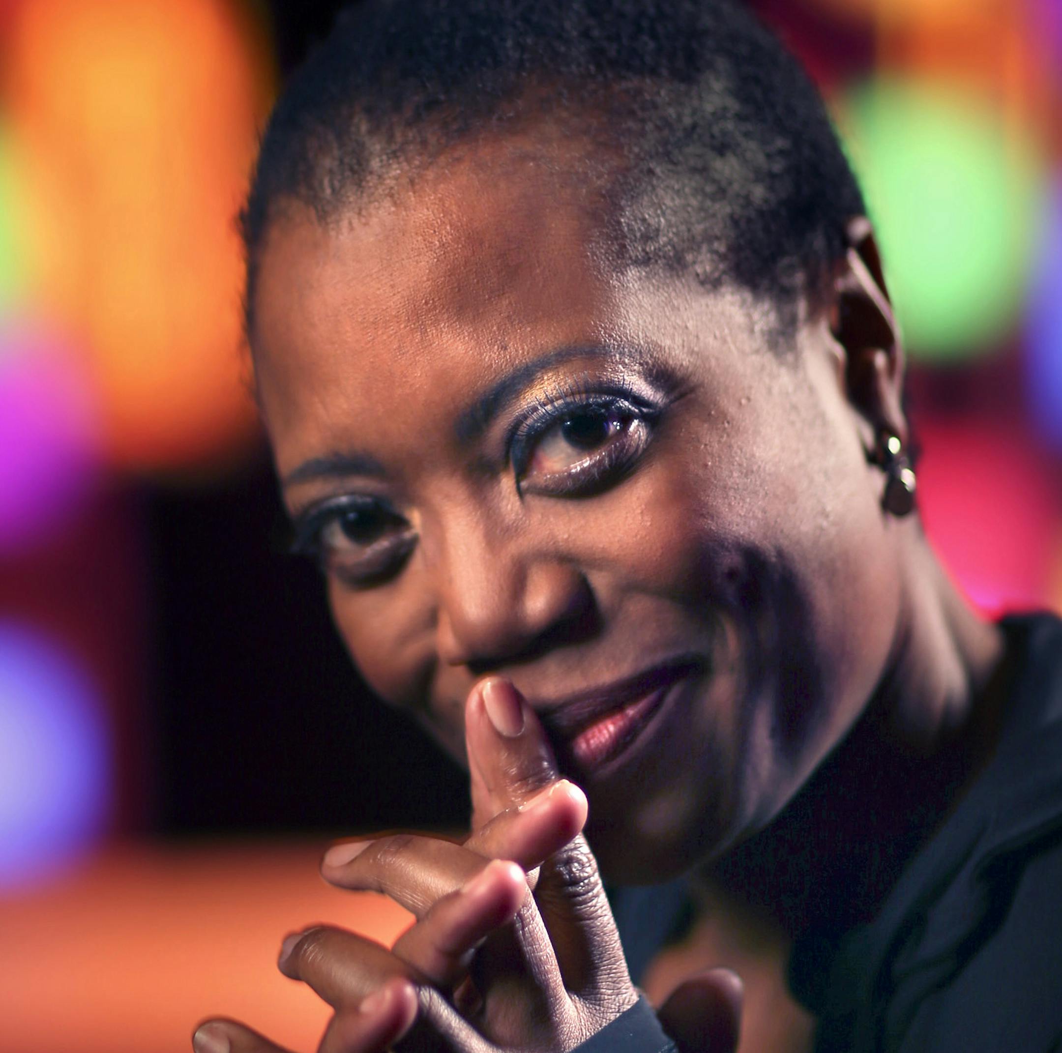 Regina Marie Williams after the first dress rehearsal of "Sister Act" late Wednesday night. ] JEFF WHEELER ï jeff.wheeler@startribune.com The musical "Sister Act," starring Regina Marie Williams is in rehearsals this week at Chanhassen Dinner Theatre. The cast held their first dress rehearsal Wednesday night, October 28, 2015 in Chanhassen. ORG XMIT: MIN1510301537146096