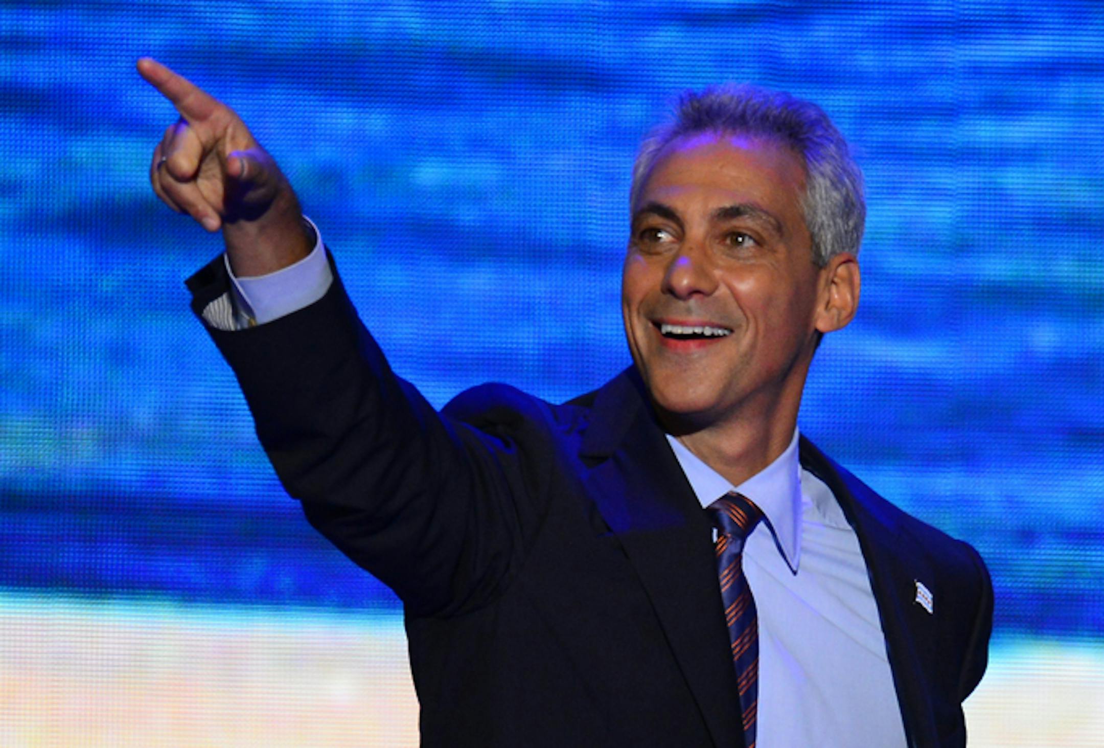 Chicago Mayor Rahm Emanuel addressed the Democratic National Convention on Tuesday, Sept. 4, 2012.