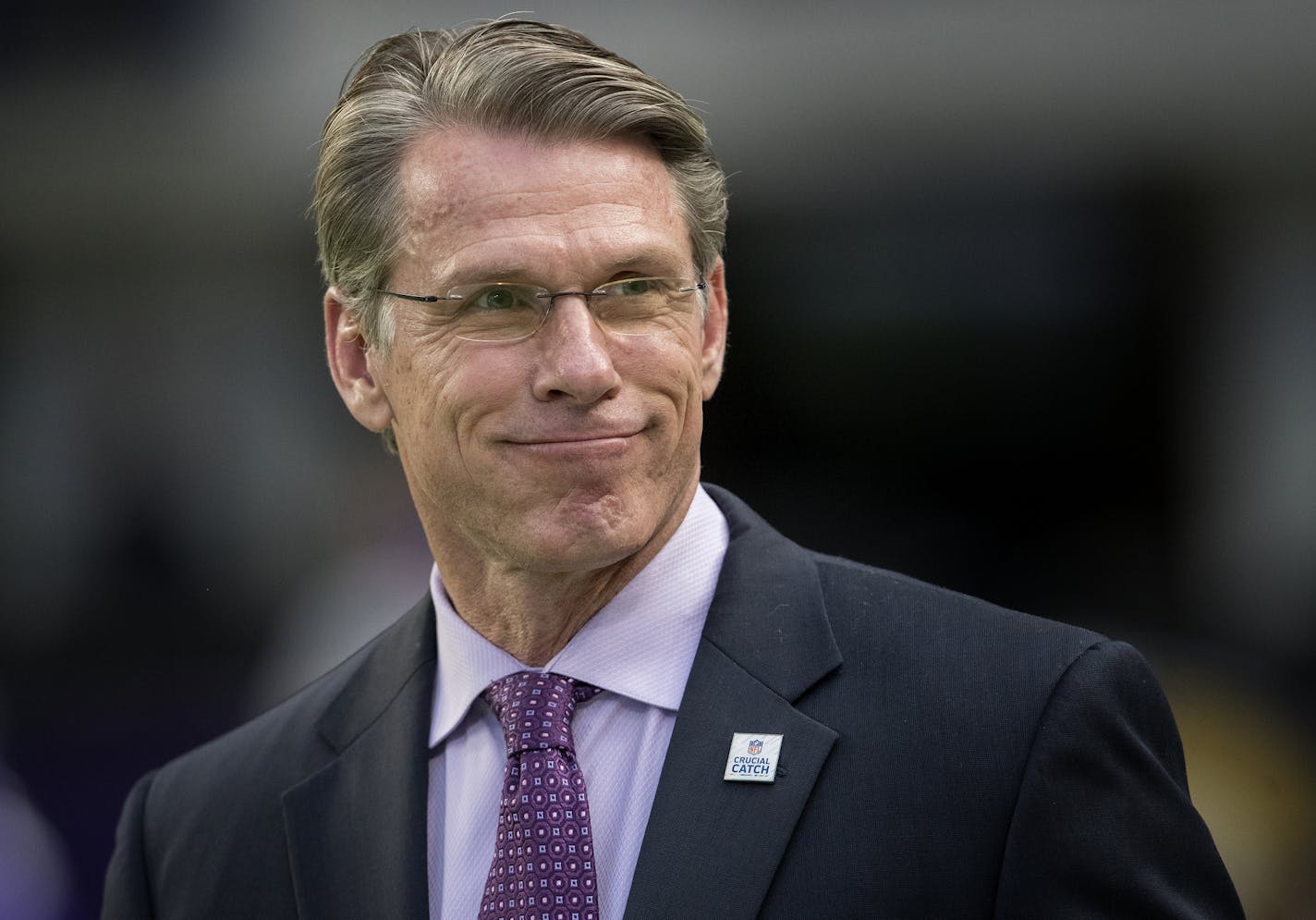 Minnesota Vikings general manager Rick Spielman. ] CARLOS GONZALEZ &#xef; cgonzalez@startribune.com - October 22, 2017, Minneapolis, MN, US Bank Stadium, NFL, Minnesota Vikings vs. Baltimore Ravens