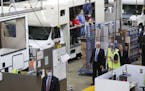 Vice President Mike Pence toured Winnebago Industries' factory in Forest City, Iowa, in June.