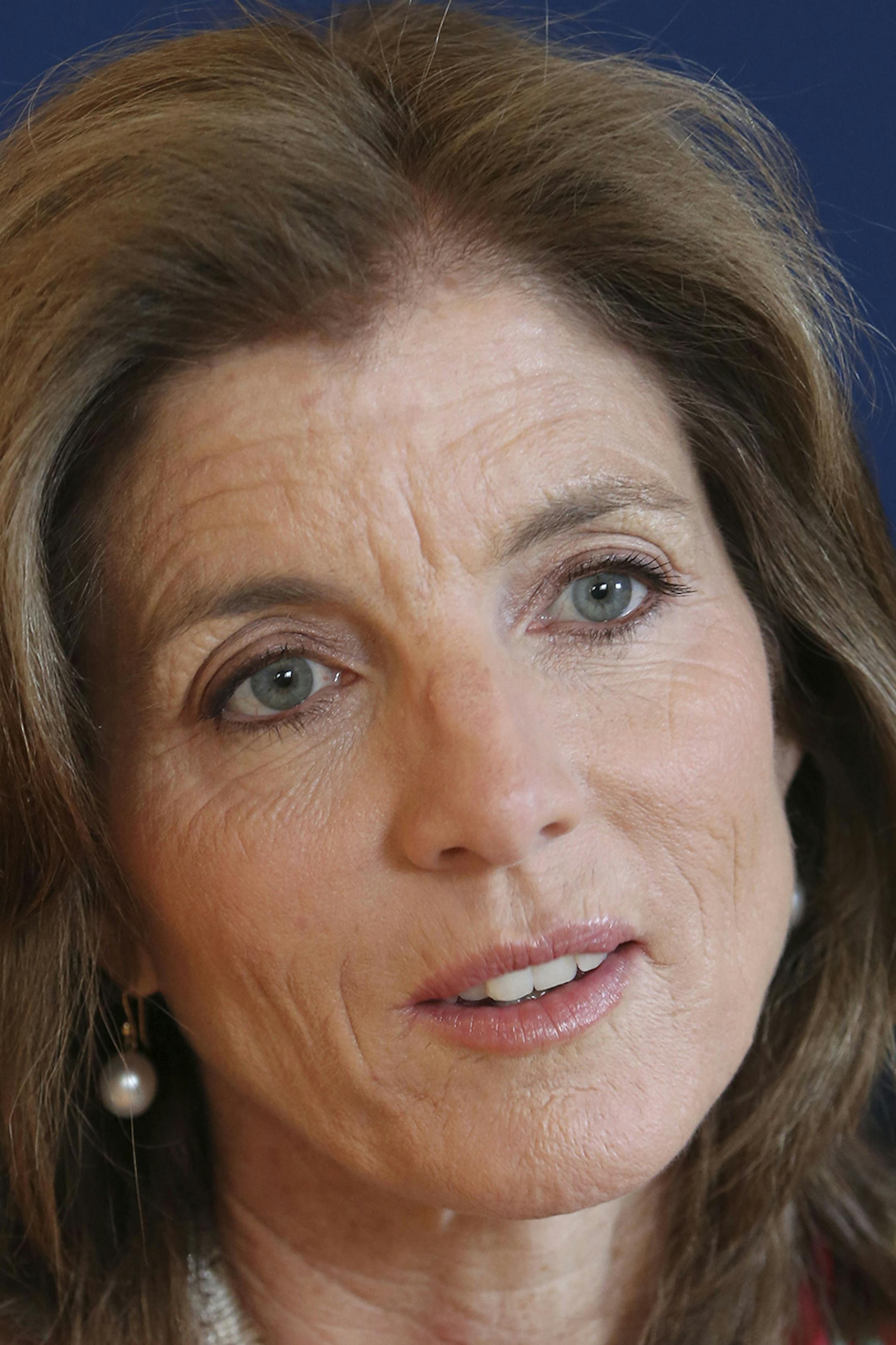 FILE - In this Tuesday, March 26, 2013 FILE photo, Caroline Kennedy speaks during an interview with The Associated Press in New York. AP sources say President Barack Obama is nominating Kennedy as ambassador to Japan. (AP Photo/Mary Altaffer, File) ORG XMIT: MIN2013072419311789