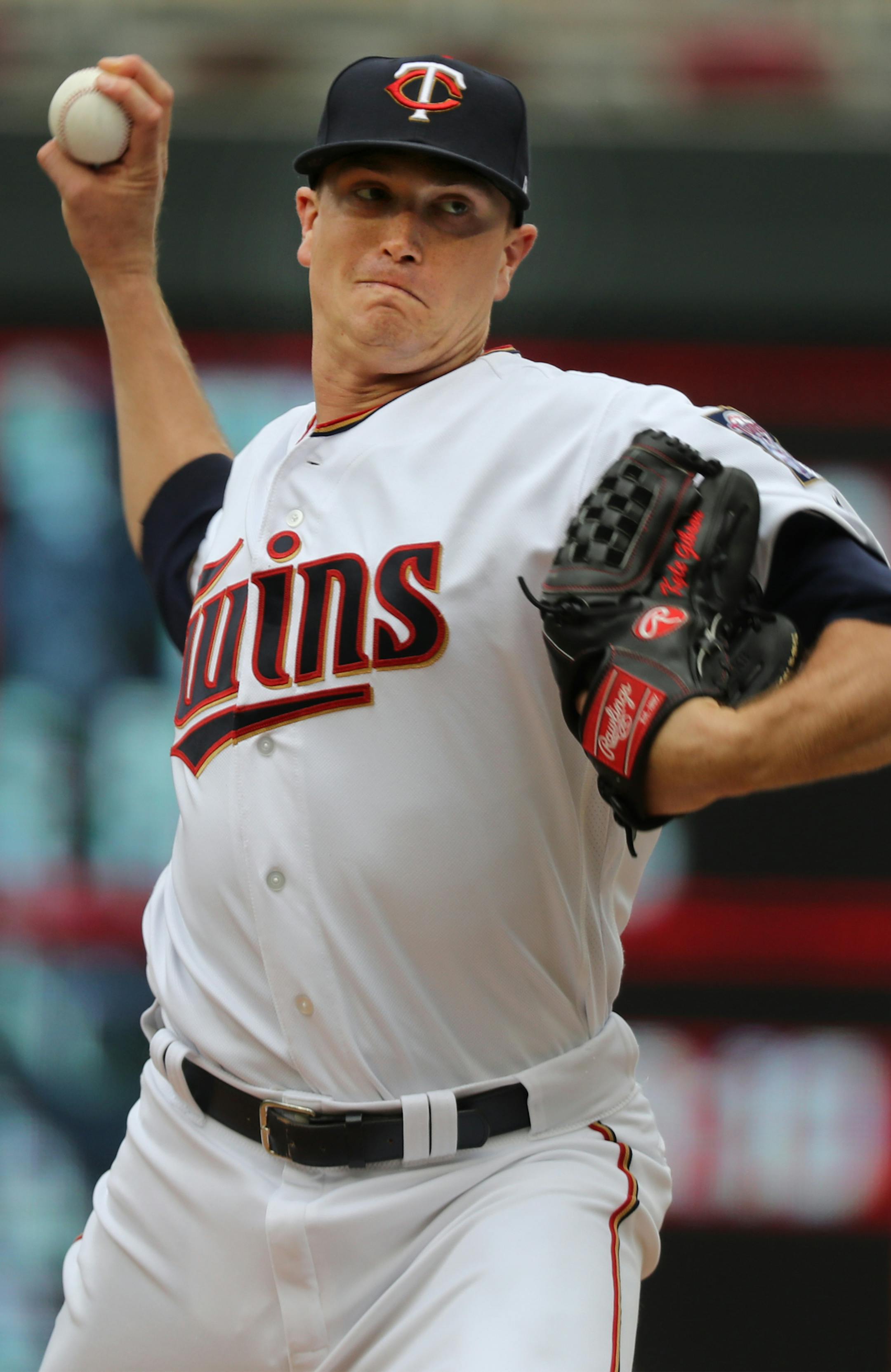 Kyle Gibson(44) started for the Twins. ] Twins play the Orioles at Target Field on 7/9/17. Richard Tsong-Taatarii/Richard Tsong-taatarii@startribune.com
