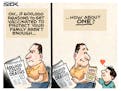 Sack cartoon: Get vaccinated for those you love