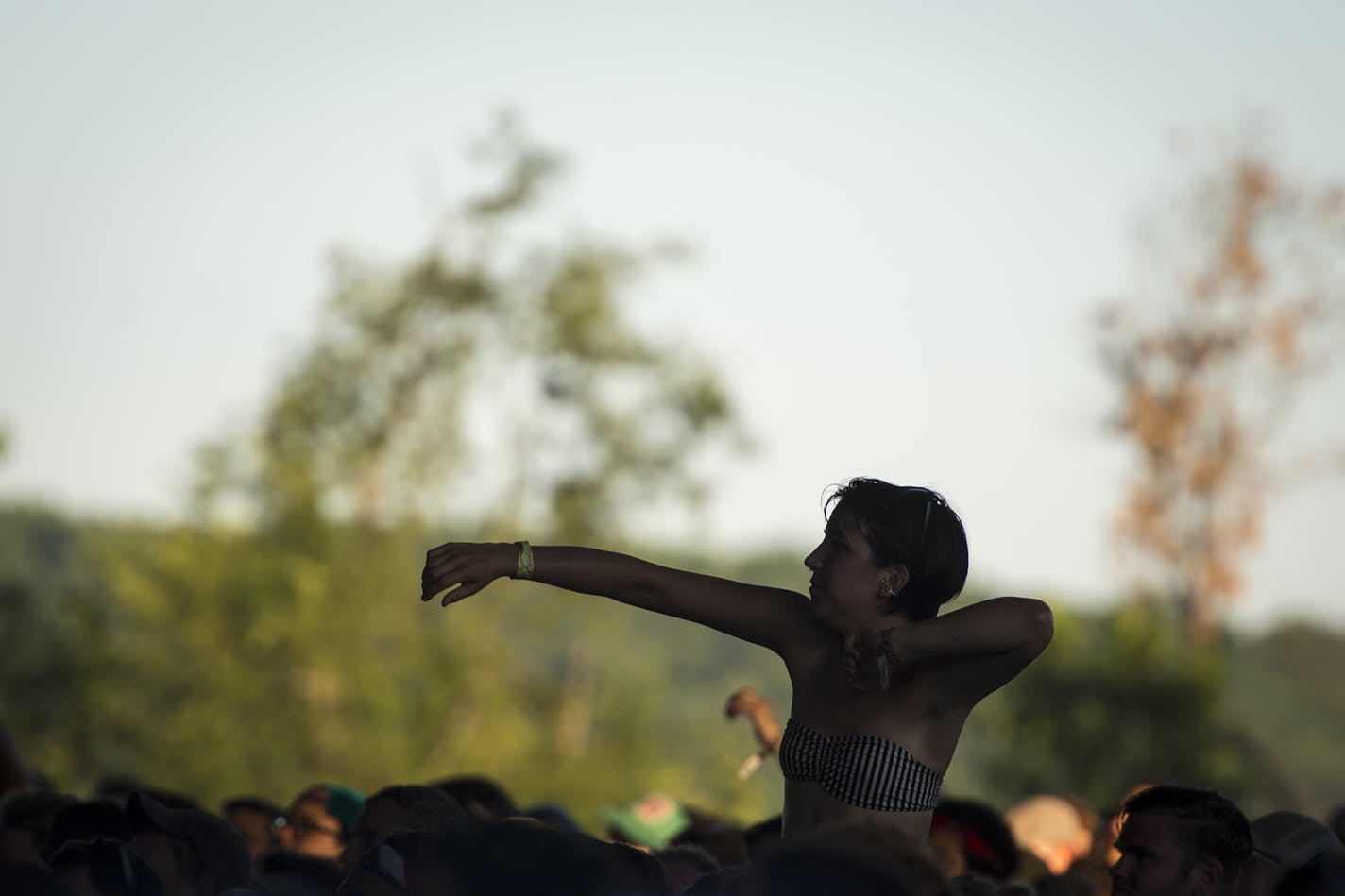 Fans enjoyed the music of Sylvan Esso Saturday.