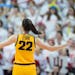 Iowa and Caitlin Clark played before a sellout crowd of 17,222 in a loss at Indiana on Feb. 22.