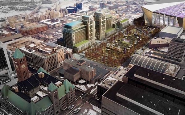 Photo courtesy Ryan Companies Minneapolis downtown east development proposal. ORG XMIT: MIN1312131651091123