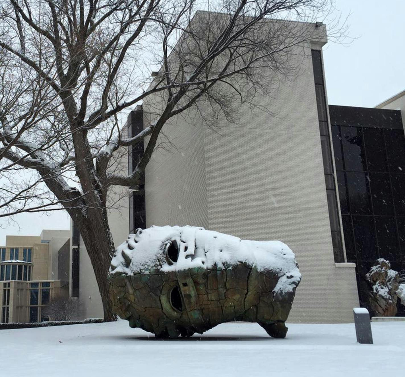 "Eros" in the snow at the Minneapolis Institute of Art. Provided ORG XMIT: _nbTMnYksmHuAcAq-rQN