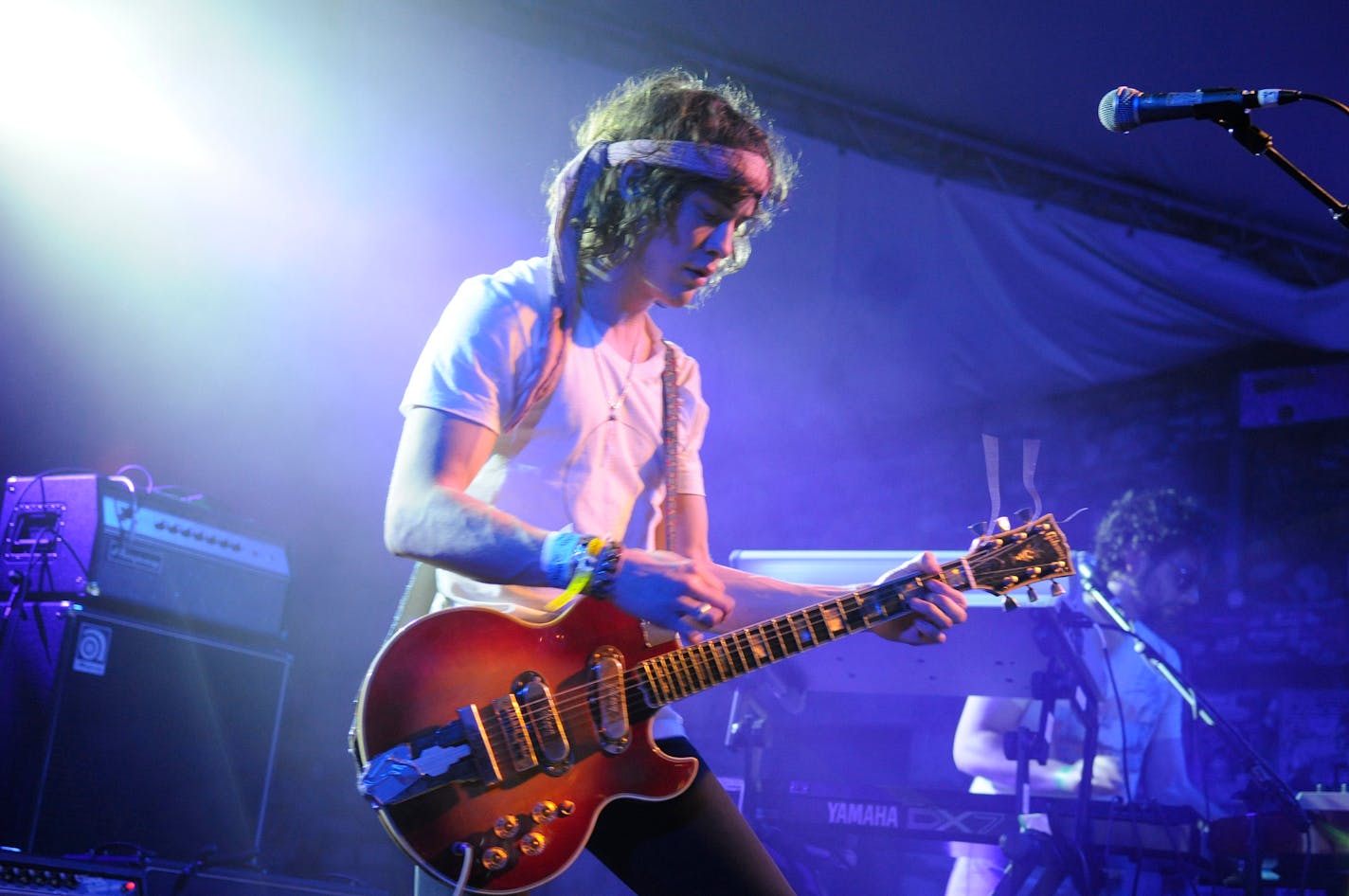 Mgmt play at Stubb's BBQ at the South By Southwest music festival in Austin, Texas on March 14, 2008.