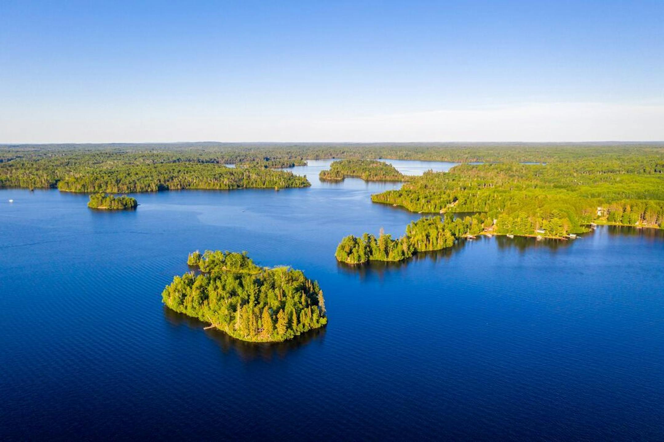 The island is a 10-minute paddle to two entry points of the Boundary Waters Canoe Area Wilderness.