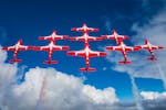 The Canadian Forces Snowbirds will fly over Duluth's Harbor, a free air demo scheduled for July 31.