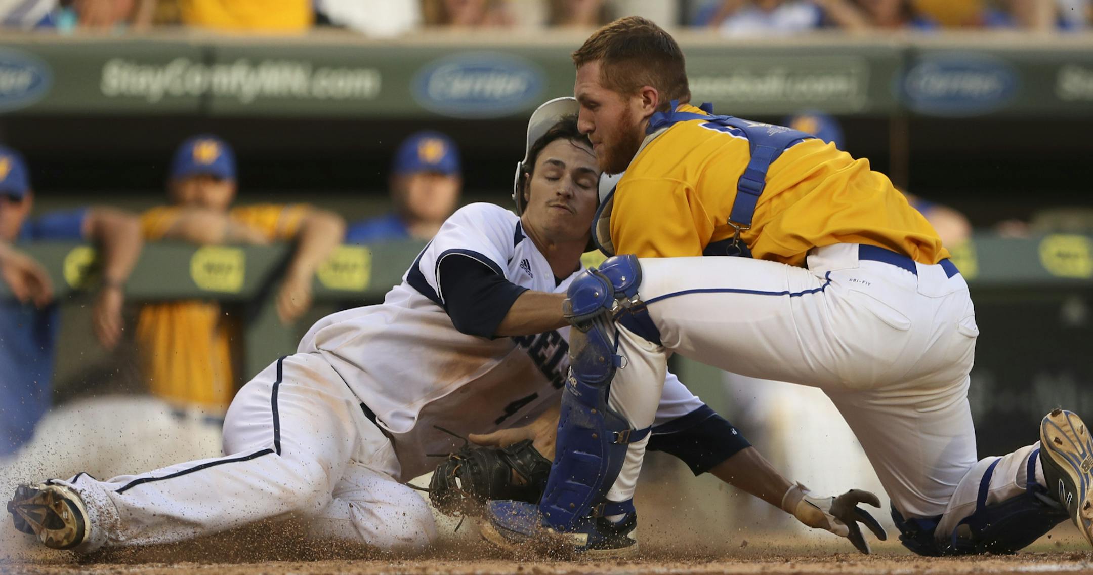 Defending champ Wayzata (in gold) and runner-up Champlin Park are back at state.